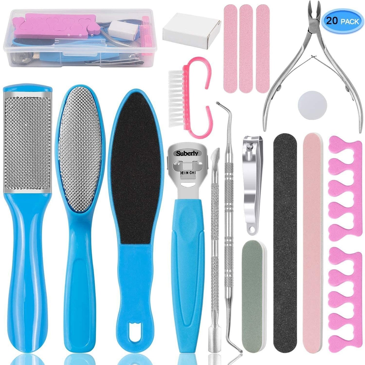 8-in-1 fuß bord datei pediküre set