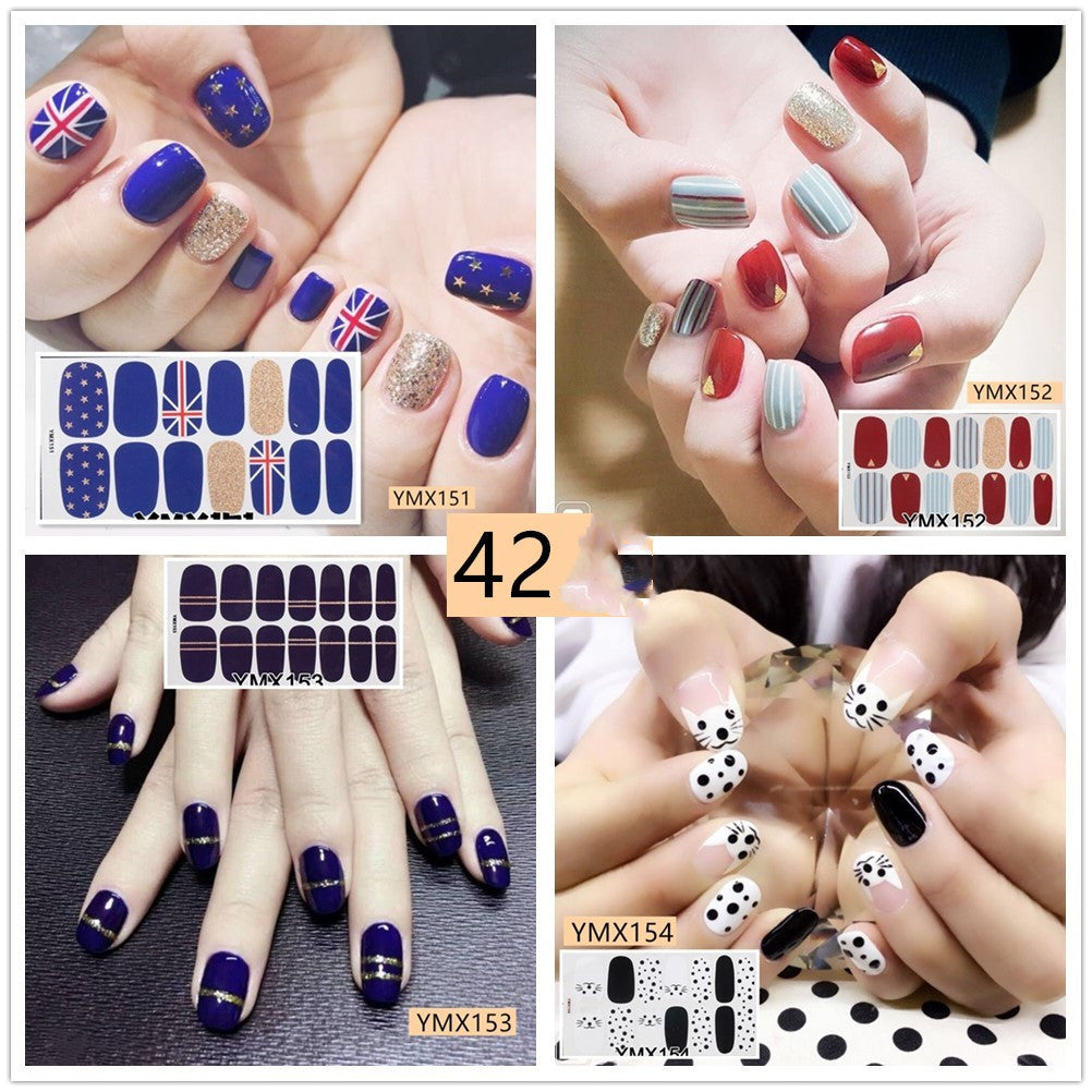 Leoparden- und Glitzer-Nagelsticker – YMX Designserie, Selbstklebende Nail Wraps