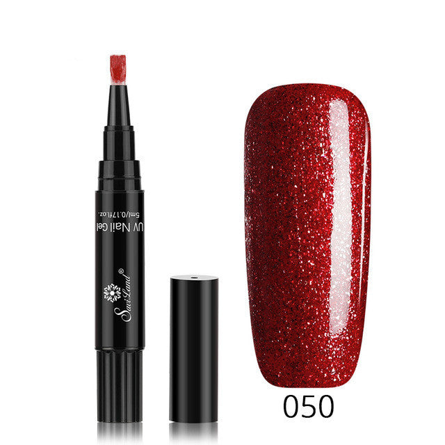 3 in 1 Gel Nagellack Stift Glitter One Step Nail Art Gel Polish Hybrid