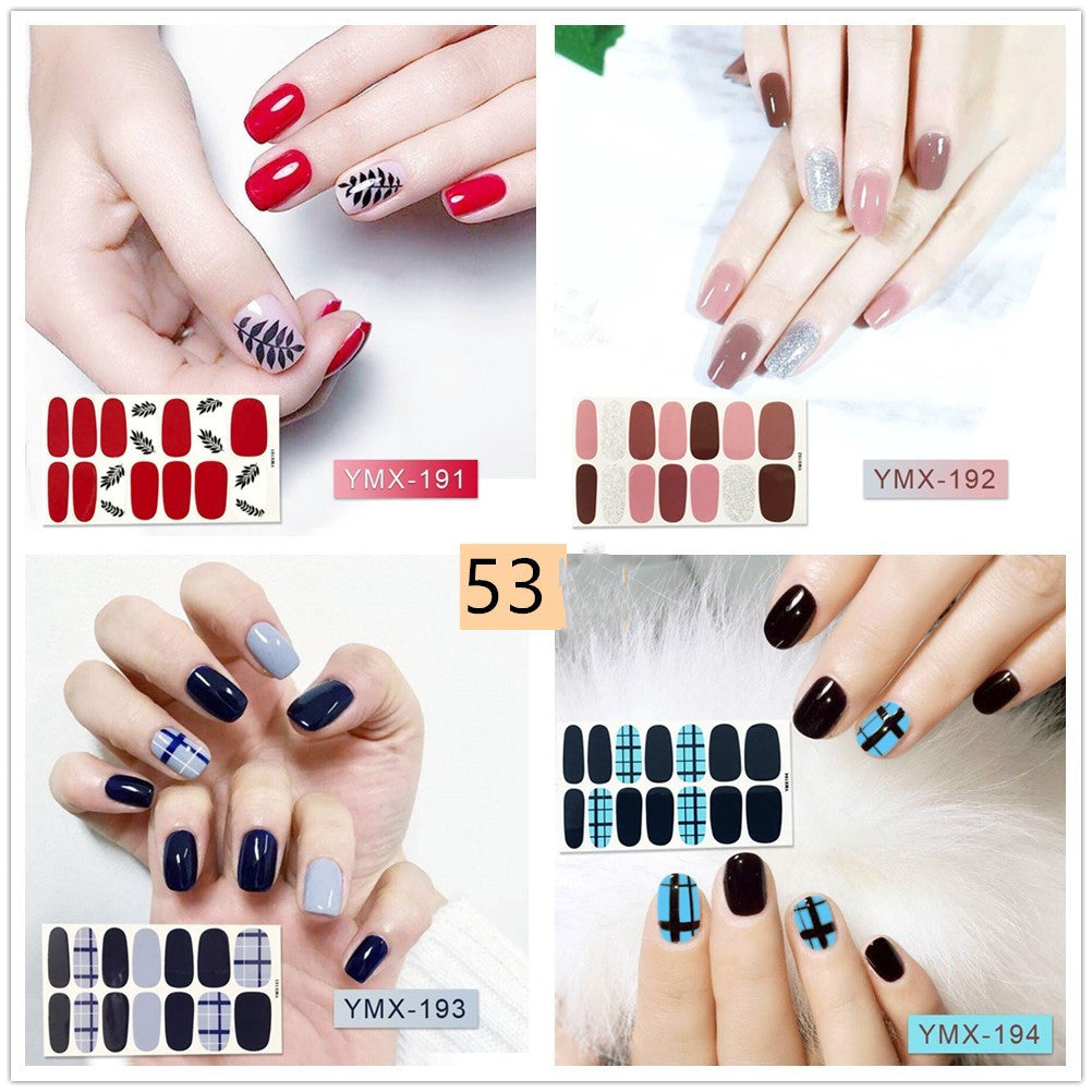 Leoparden- und Glitzer-Nagelsticker – YMX Designserie, Selbstklebende Nail Wraps