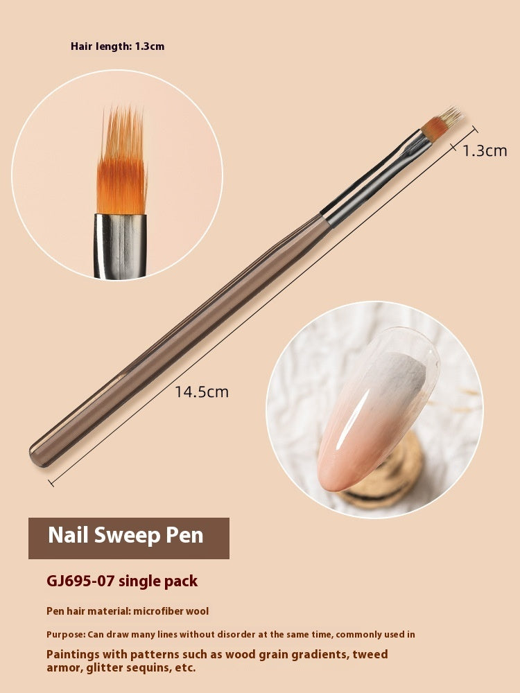 Nagel bürste Ultra-fein lackierte Linie Zeichnung Stift