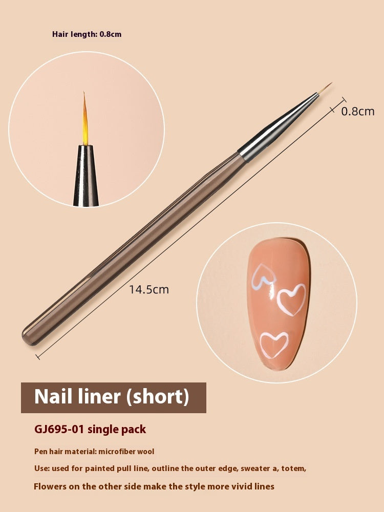 Nagel bürste Ultra-fein lackierte Linie Zeichnung Stift