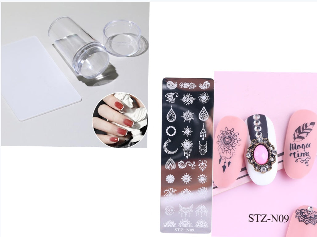 Nageldruck lange Stahlplatte