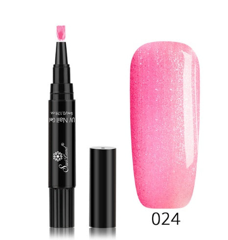 3 in 1 Gel Nagellack Stift Glitter One Step Nail Art Gel Polish Hybrid