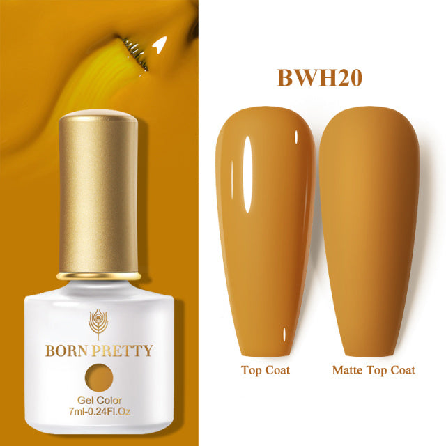 Eine Flasche einfarbigen Nagellack