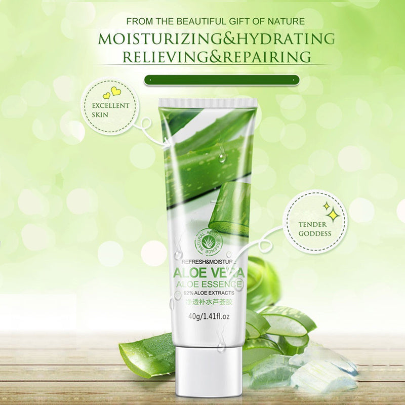 Feuchtigkeitsspendendes Aloe Vera Gel, Ölkontrolle, feuchtigkeitsspendend, zur Verkleinerung der Poren nach dem Sonnenbaden, beruhigende Hautpflege