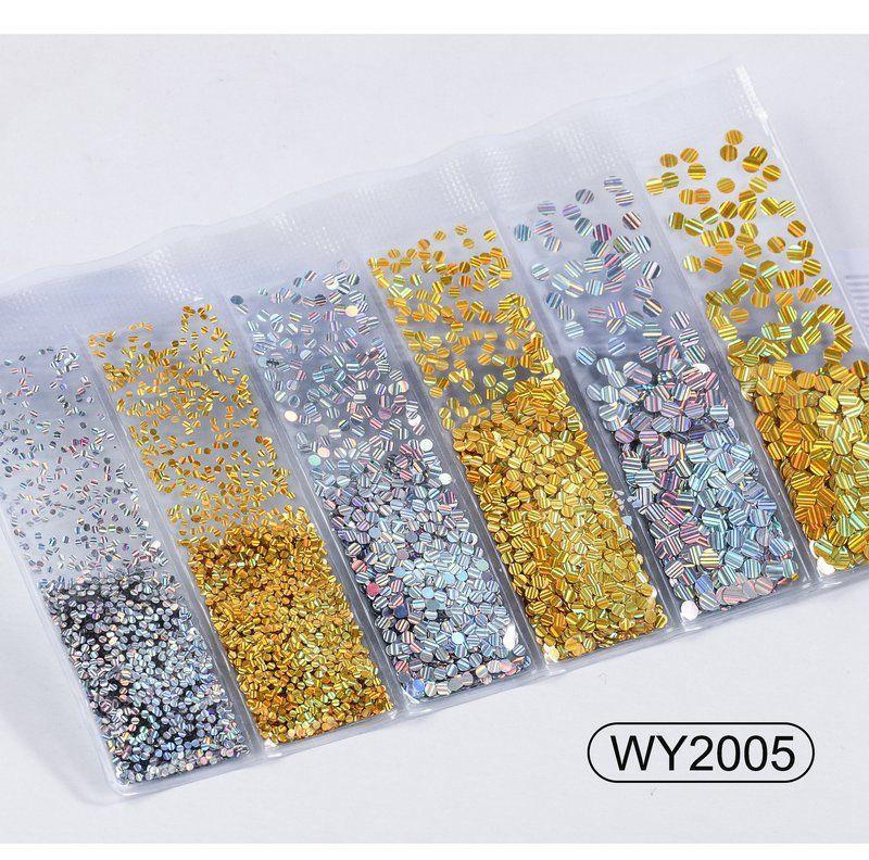 Nail Art Zubehör Glitzer Pailletten Laser Diamant Liebe Herz Nagel Patch