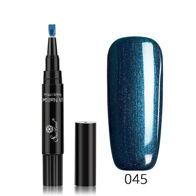 3 in 1 Gel Nagellack Stift Glitter One Step Nail Art Gel Polish Hybrid