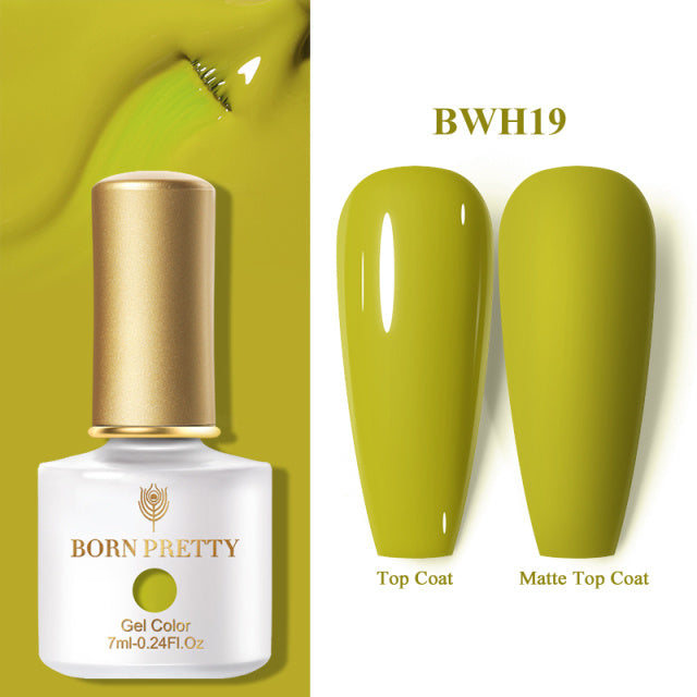 Eine Flasche einfarbigen Nagellack