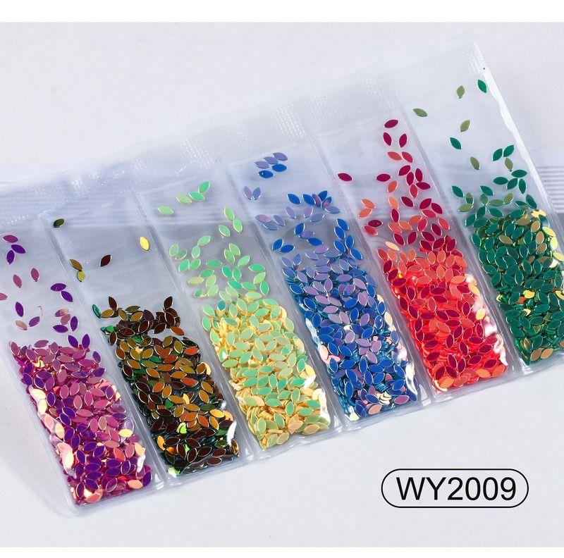 Nail Art Zubehör Glitzer Pailletten Laser Diamant Liebe Herz Nagel Patch