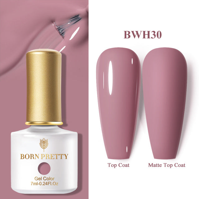 Eine Flasche einfarbigen Nagellack