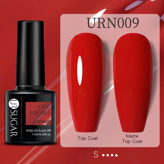 Schwarz Weiß Rot Glitter Farbe Gel Nagellack Matt
