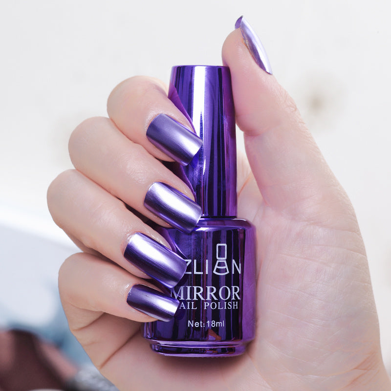 Spiegel silber nagellack metall farbe edelstahl