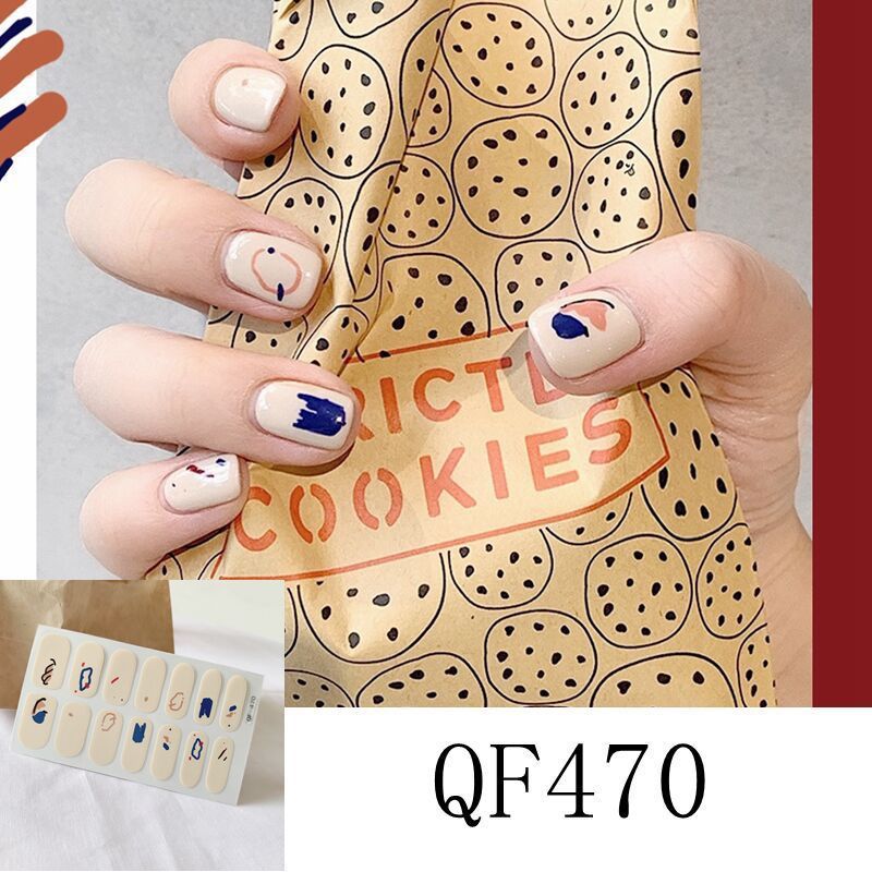 Bunte selbstklebende Nagelsticker – Modernes Design für DIY-Maniküre