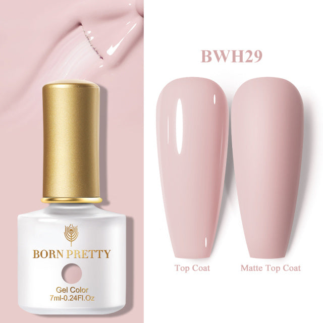 Eine Flasche einfarbigen Nagellack