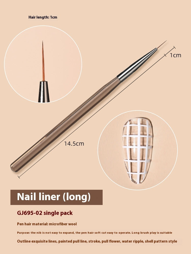 Nagel bürste Ultra-fein lackierte Linie Zeichnung Stift