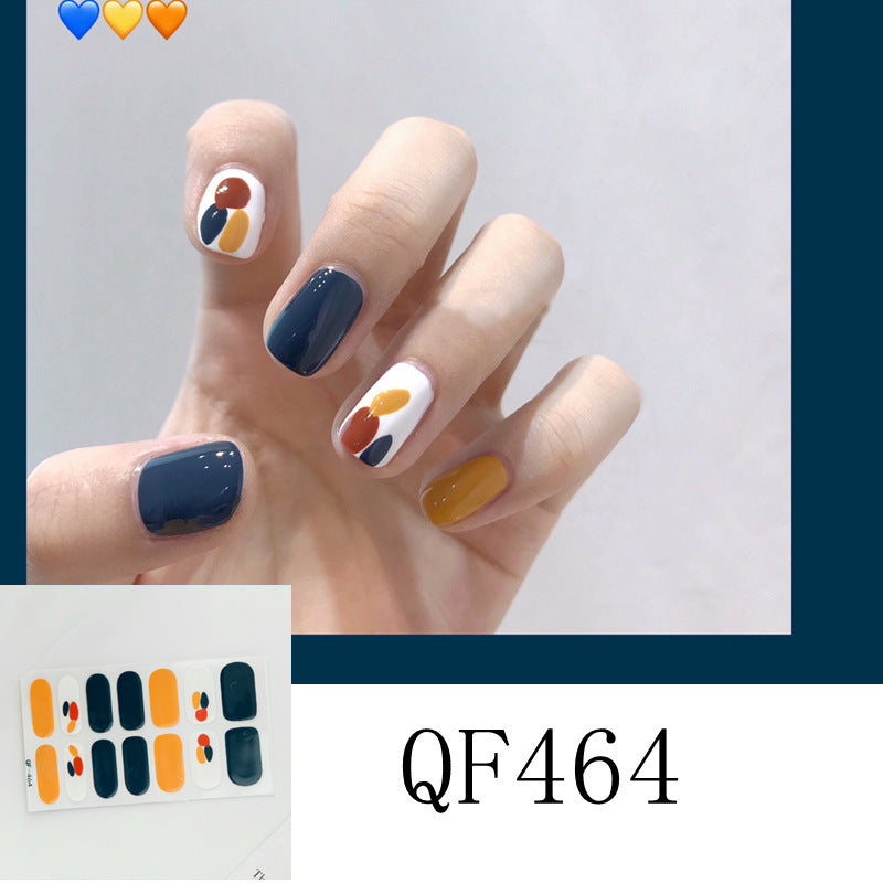 Bunte selbstklebende Nagelsticker – Modernes Design für DIY-Maniküre