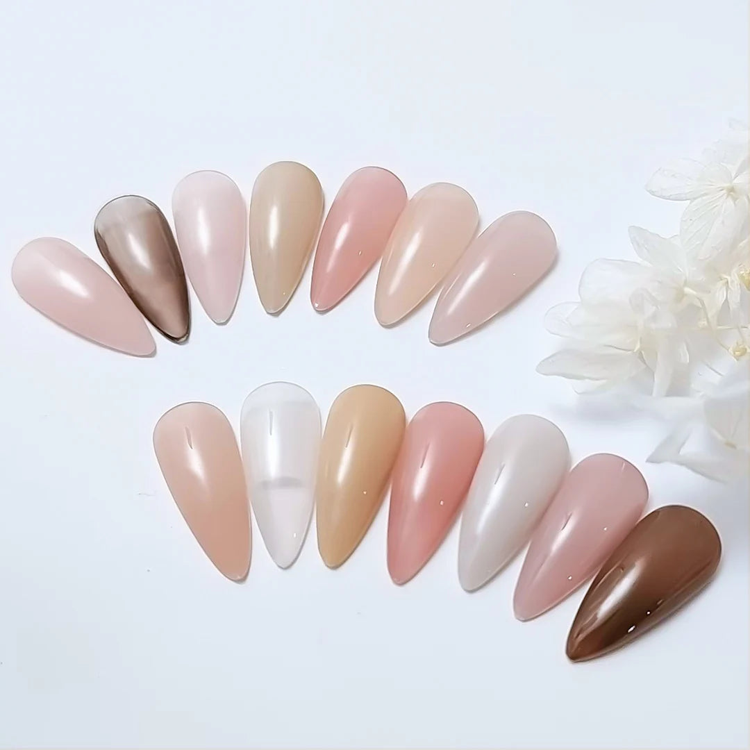 Venalisa Jelly Gel Polish – 15 ml – Semitransparente Nude-Farben für French Nails