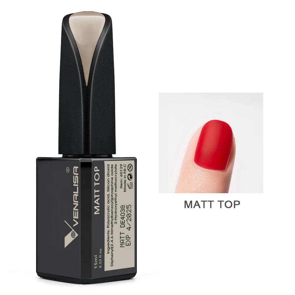 Venalisa Jelly Gel Polish – 15 ml – Semitransparente Nude-Farben für French Nails