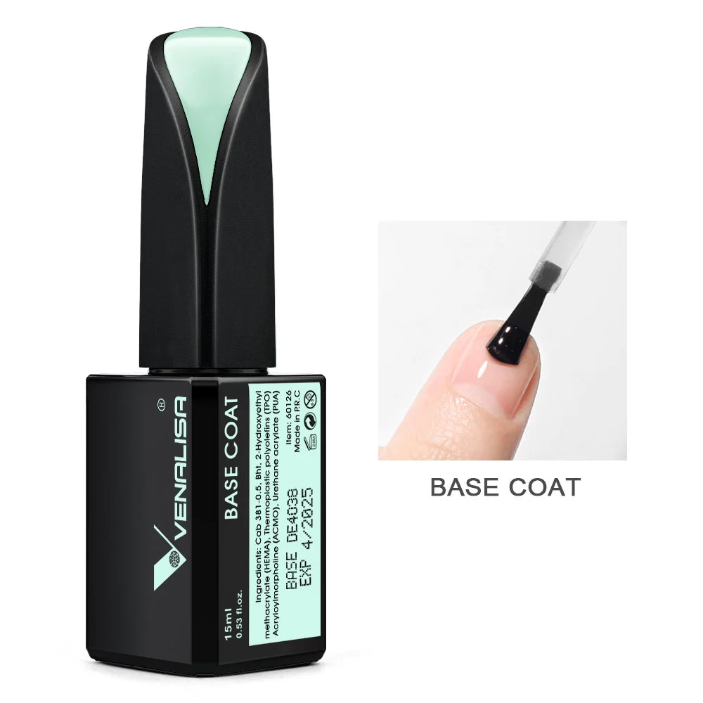 Venalisa Jelly Gel Polish – 15 ml – Semitransparente Nude-Farben für French Nails