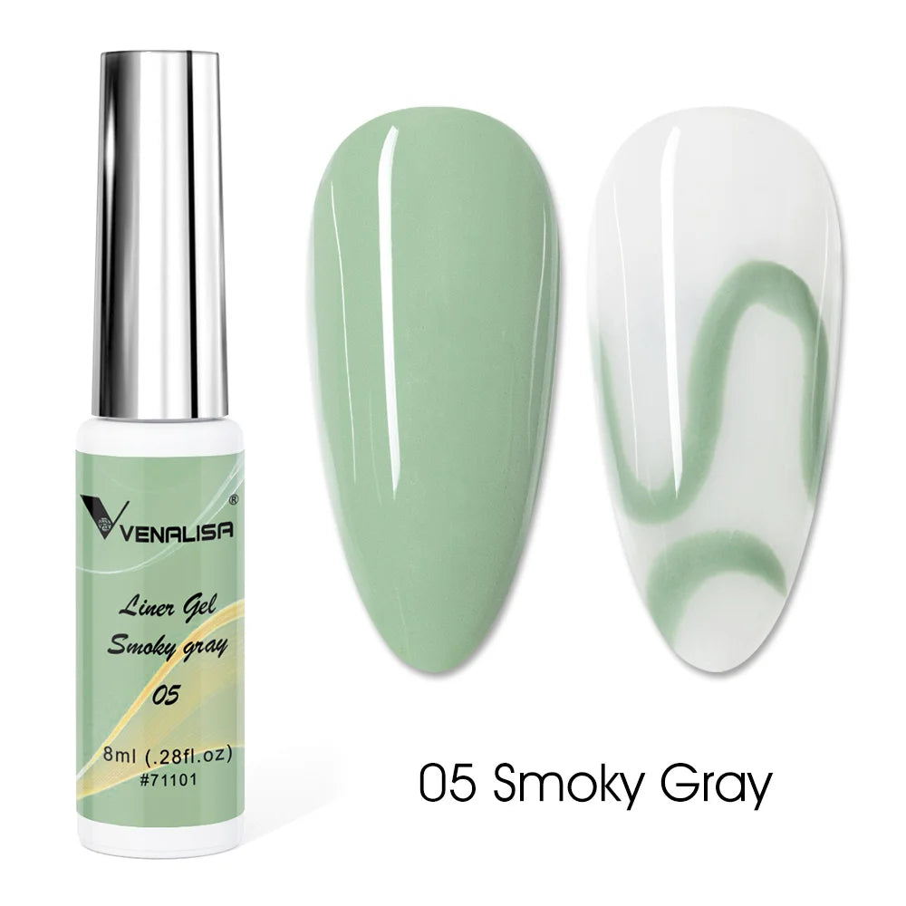 Venalisa Liner Gel 8ml – 21 Farben für Nailart & Feine Linien