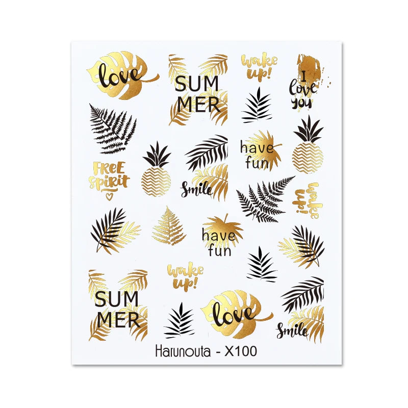 3D Schleifen Nagelsticker – Elegante Gold- & Farbbögen für French & Sommerdesigns