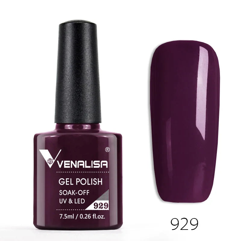 Venalisa 7.5ml Gel Polish – 60 Farben – UV/LED – Base, Top, Primer