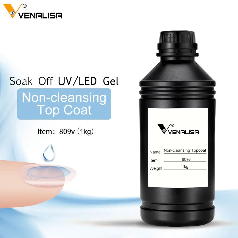 VENALISA 1KG Profi Set – Base Coat, Top Coat, Primer, Rubber Base, Matte & Non-Wipe Finish