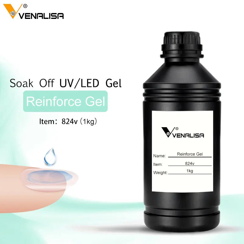 VENALISA 1KG Profi Set – Base Coat, Top Coat, Primer, Rubber Base, Matte & Non-Wipe Finish