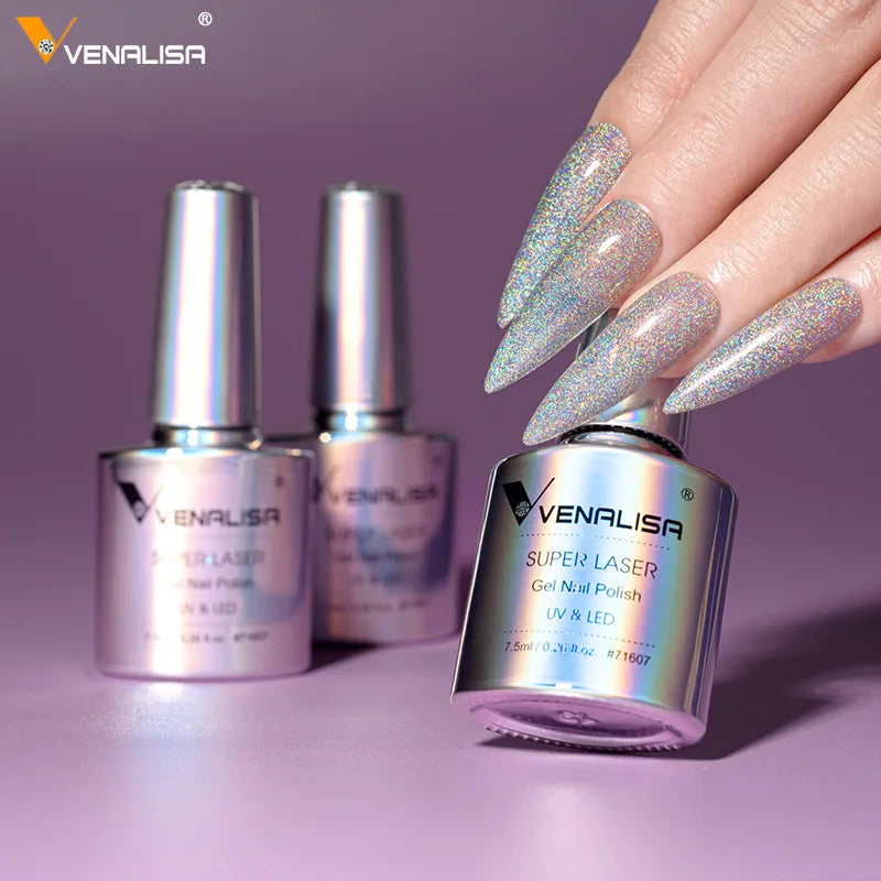 Venalisa Super Laser Gel – 7,5ml Holografischer Glitter UV/LED