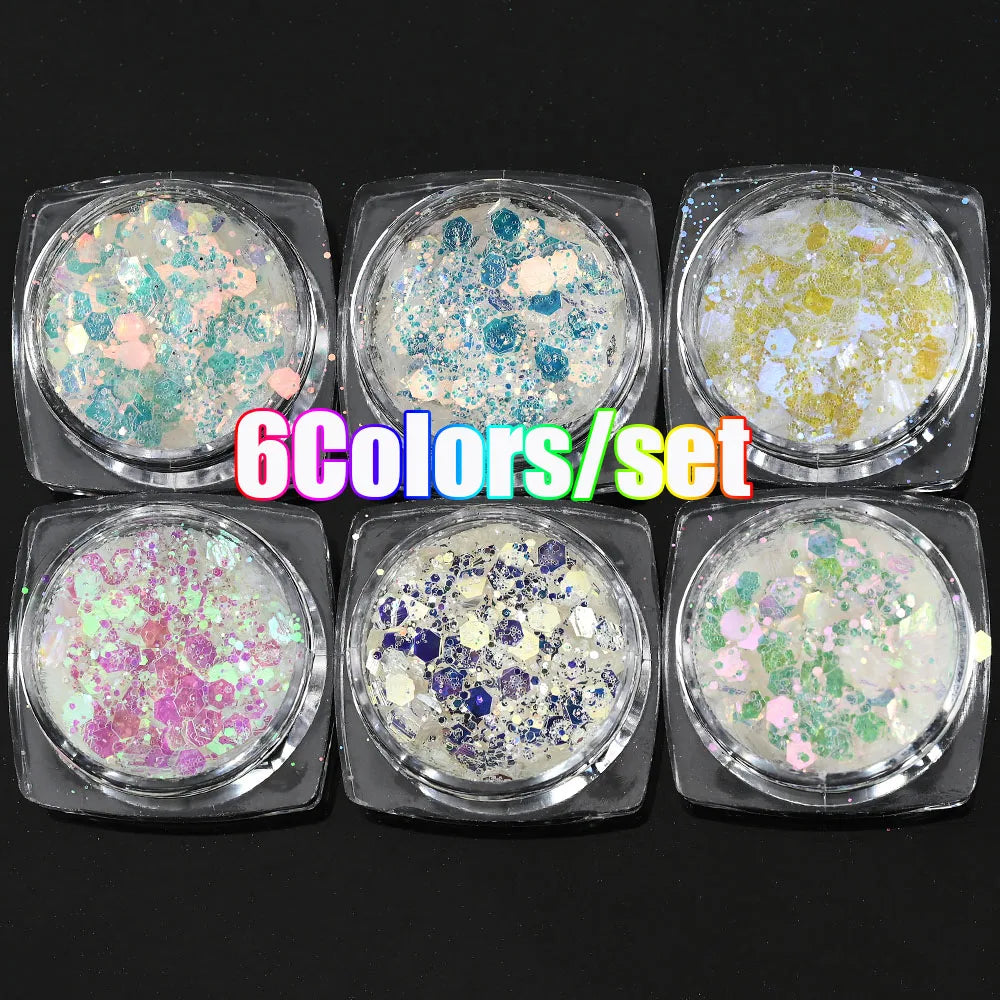 Neon-Pigmentpulver Set – 12 Farben für Nageldesign, Ombre & Chrome-Effekte