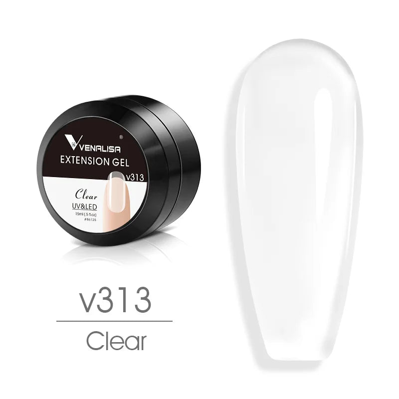 Venalisa 15ml UV Builder Gel – Cover Pink, Clear, Camouflage – für Nagelverlängerung & French
