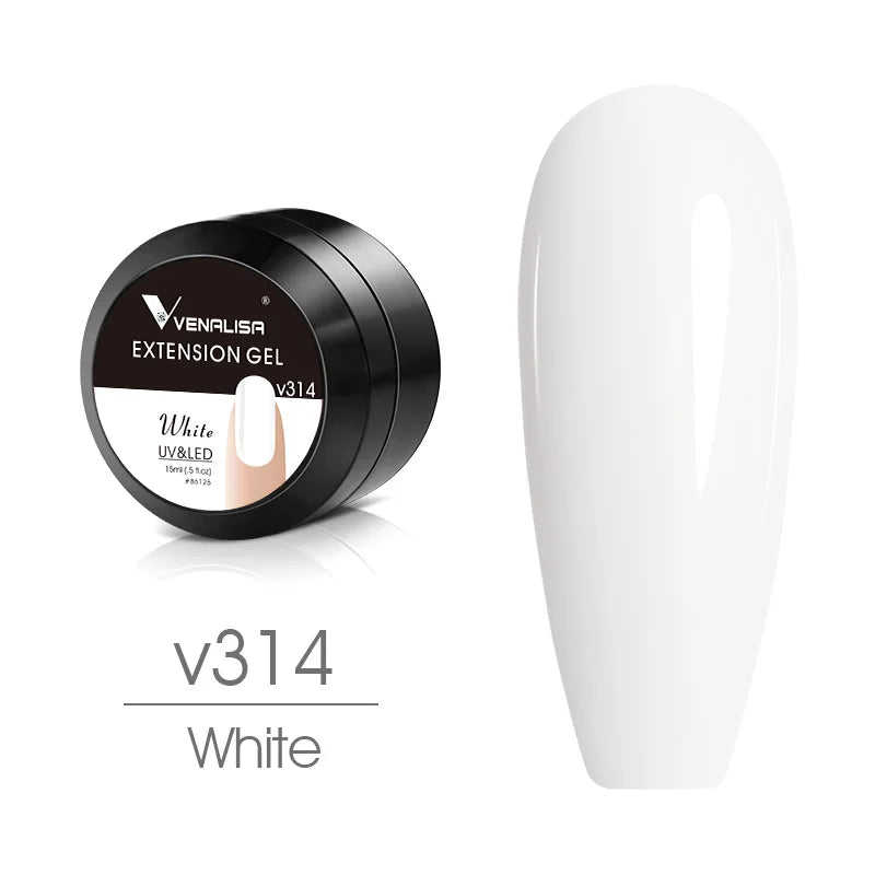 Venalisa 15ml UV Builder Gel – Cover Pink, Clear, Camouflage – für Nagelverlängerung & French