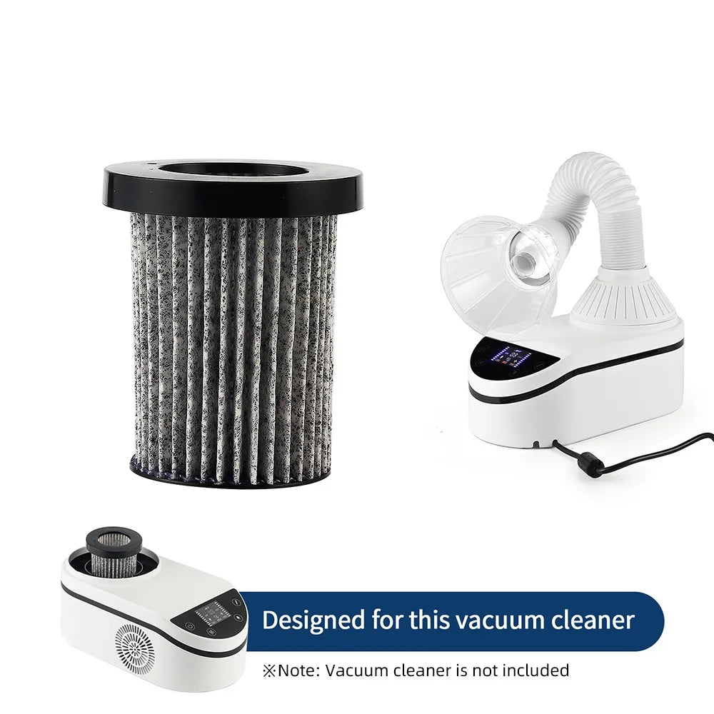 Nail Dust Collector mit flexiblem Schlauch – Profi Staubabsaugung für Maniküre, 320 W, Touchscreen