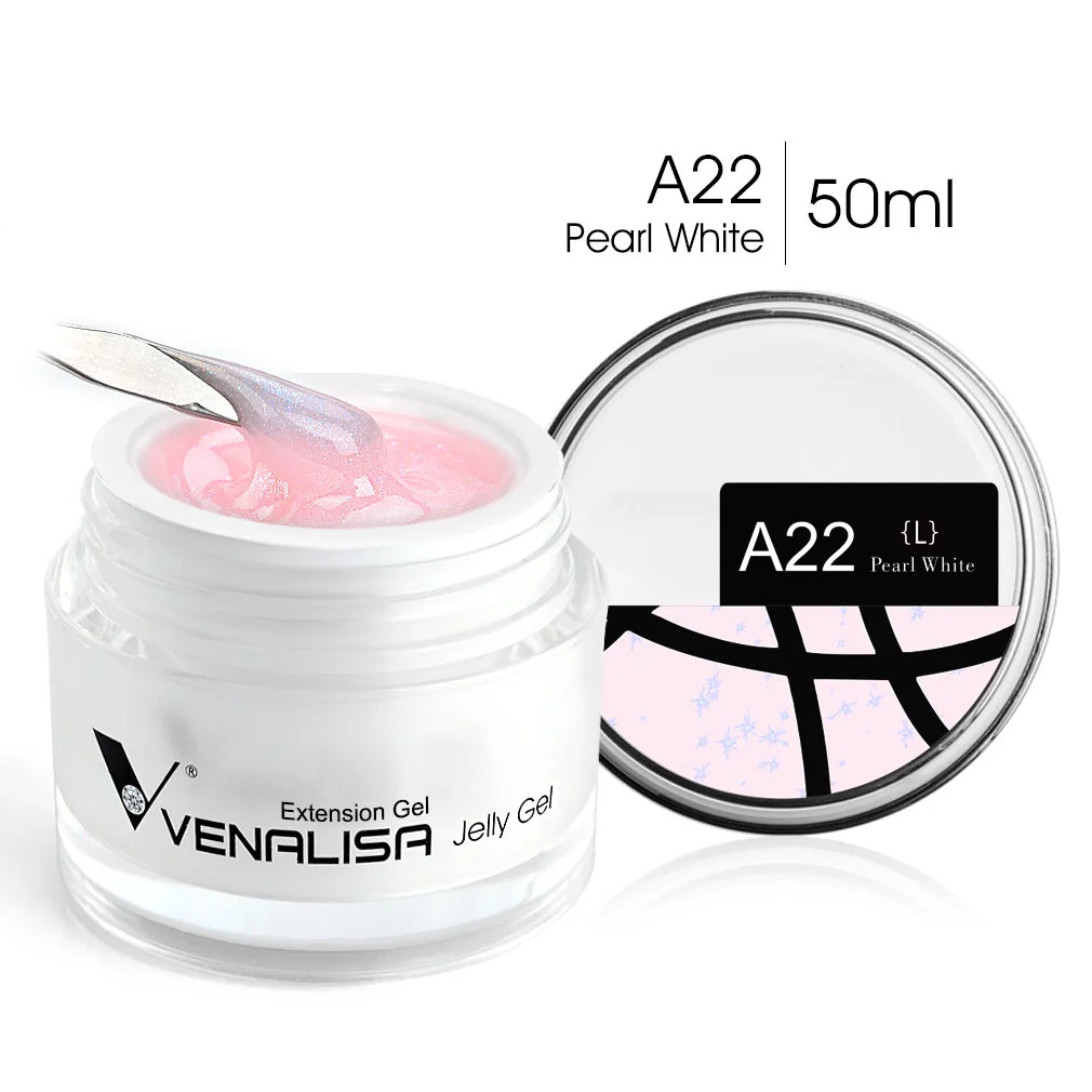 Venalisa Builder Jelly Gel – 50ml Rose Pink, Selbstglättend, UV/LED