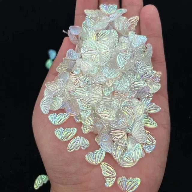3D Nail Charms „Camellia“ – 20x Rosa Resin-Blumen für Aurora-Design