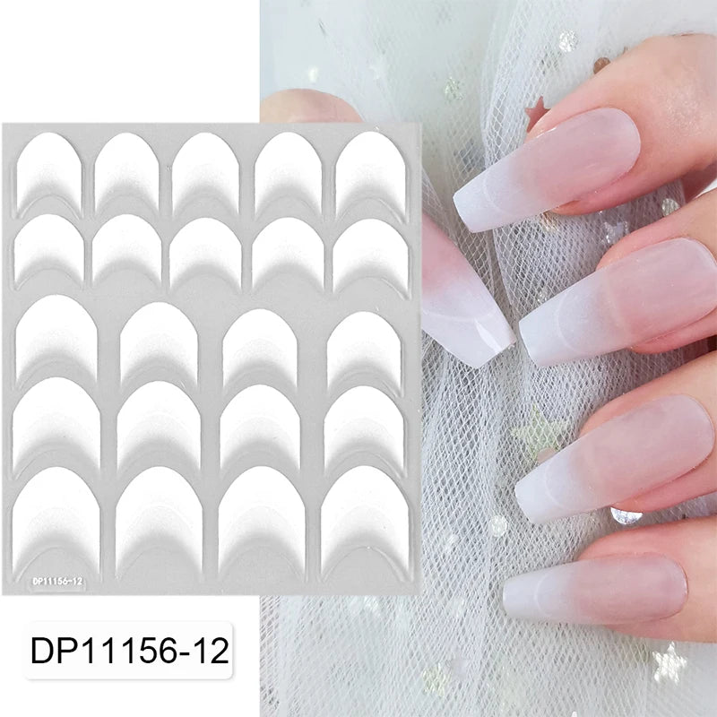 3D Schleifen Nagelsticker – Elegante Gold- & Farbbögen für French & Sommerdesigns