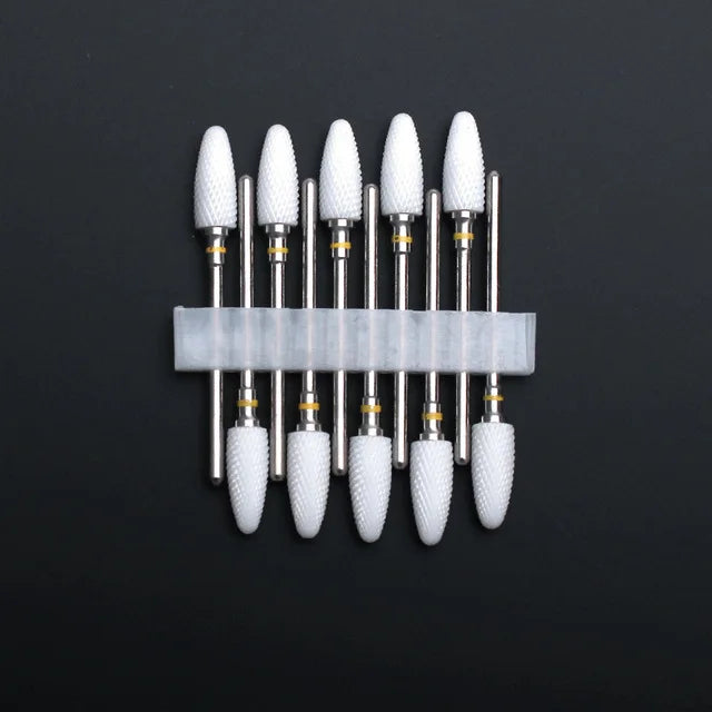 10 Stück Keramik Nagelfräser Set – Für elektrische Nagelfeile, Gelentfernung, Maniküre & Nagelhautpflege