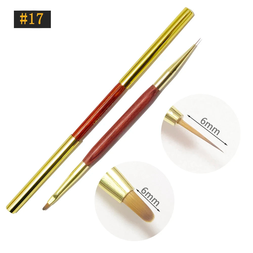 Doppelseitiger Nagelpinsel – Präzisionspinsel & Gelpinsel für Nail Art | Profi-Acryl & Gel Designs