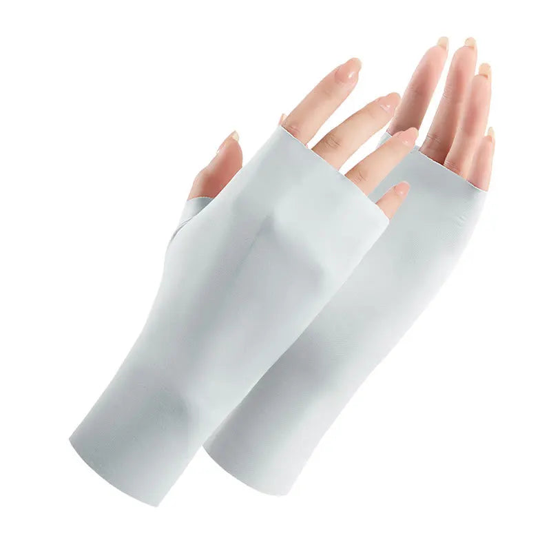 UV-Schutz Handschuhe Ice Silk – Fingerlos & Atmungsaktiv