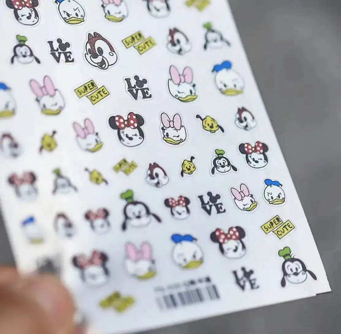 Disney 5D Nail Sticker – Zootopia & Mickey Motive für kreative Nail Art