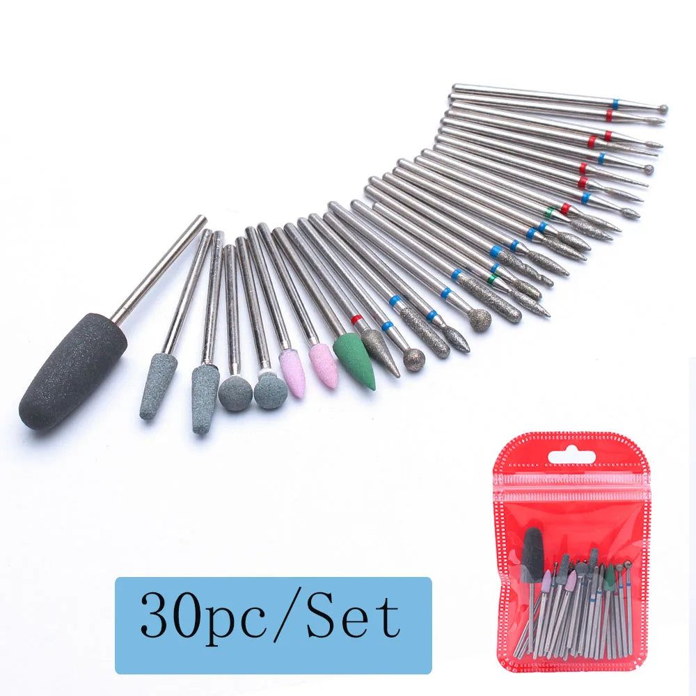 ASWEINA Fräser-Set – 10-tlg. Keramikaufsätze für Nagelfräser & Maniküregeräte