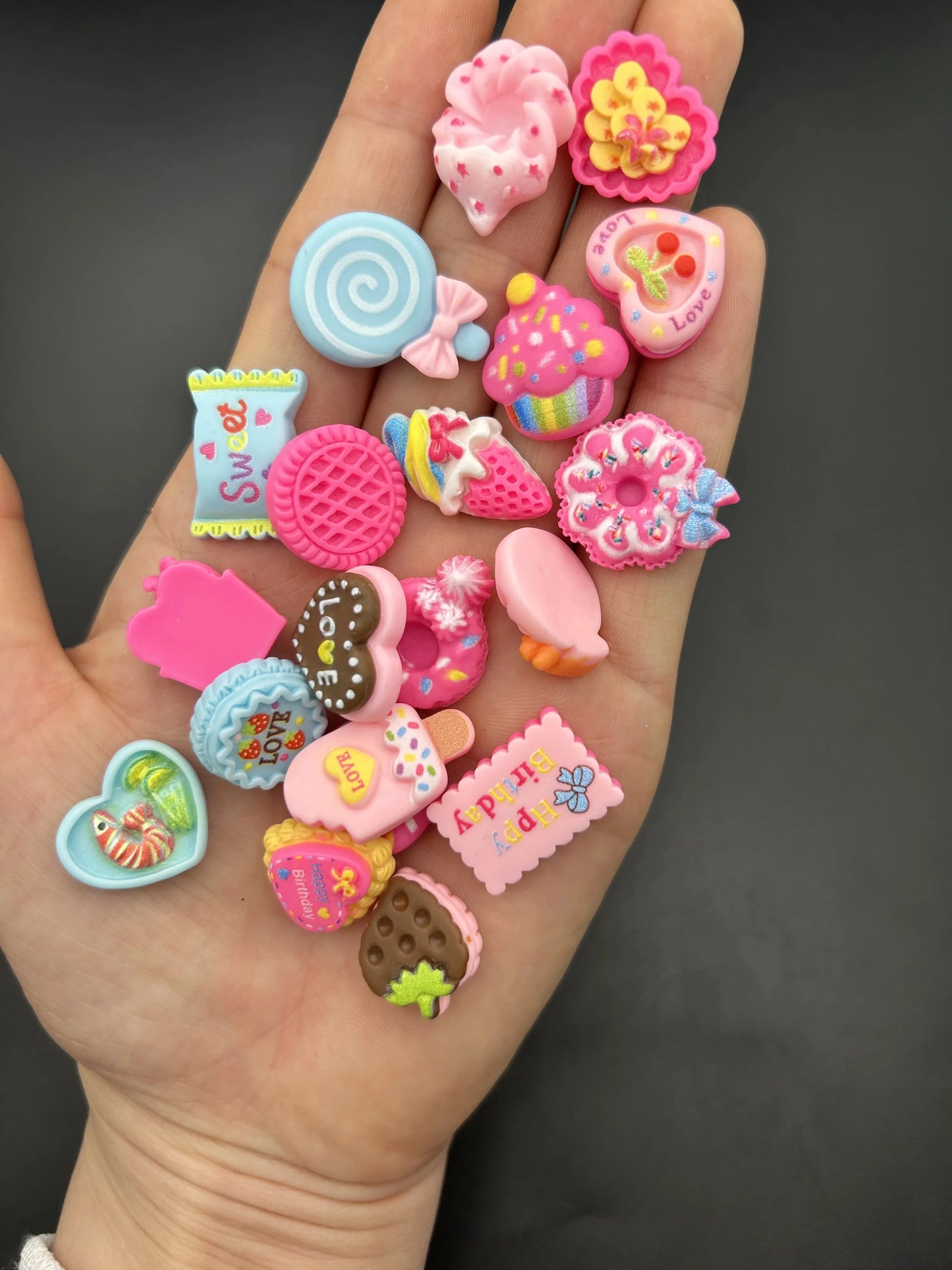 3D Nail Charms „Camellia“ – 20x Rosa Resin-Blumen für Aurora-Design