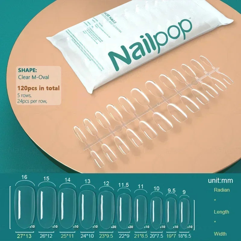 Nageltips, Soft Gel Tips, Full Cover Nägel, Press On Nails, Fake Nails, Nagelverlängerung, NAILPOP