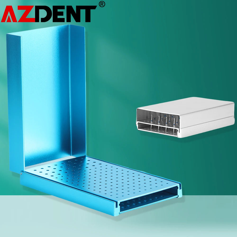 Azdent Halter für Dentalfräser – Aluminiumständer mit 152 Löchern, autoklavierbar bis 135 °C