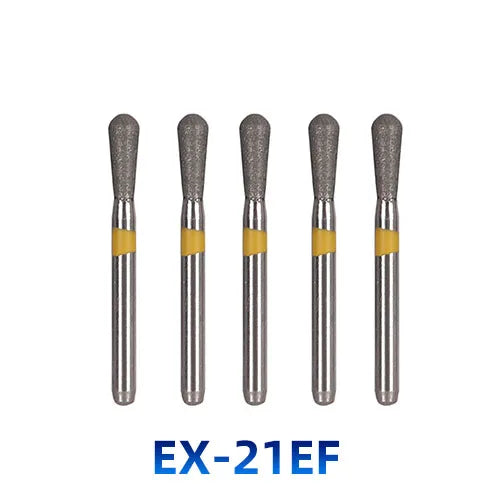 AZDENT Dental Diamantbohrer – 5 Stück, FG 1.6 mm, Medium für Turbine/High-Speed-Handstück 2