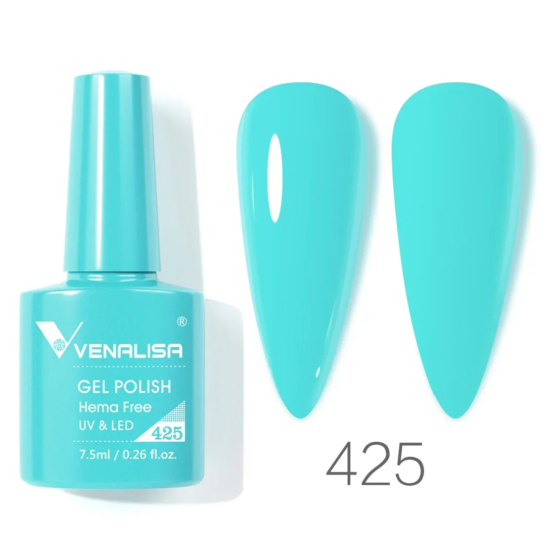 Venalisa Glitter Gel Polish – 7,5ml Rot, HEMA-frei, UV/LED, Semi-Permanent