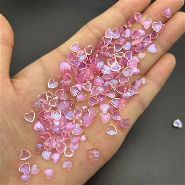 3D Nail Charms „Camellia“ – 20x Rosa Resin-Blumen für Aurora-Design