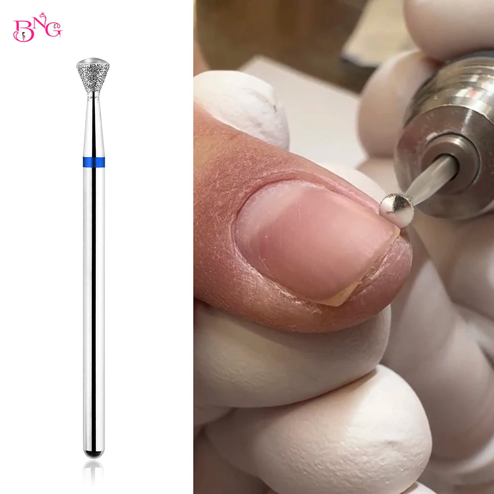 BMG Diamant-Fräser – 2er-Set, Kugelkopf für Nagelhaut & Russian Maniküre