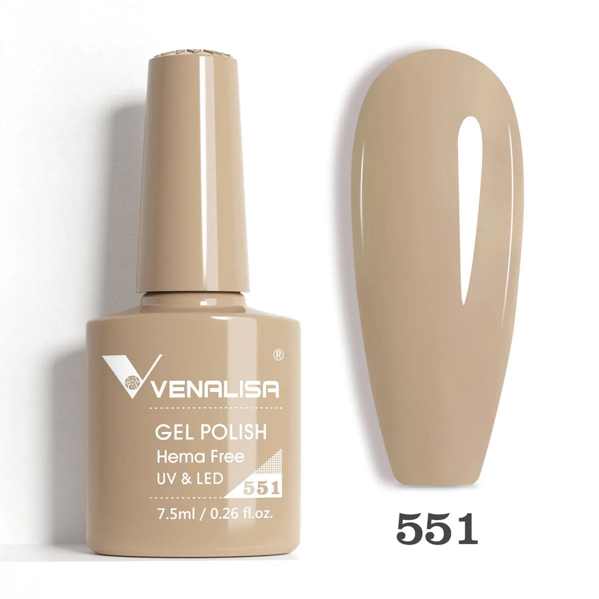 Venalisa HEMA-FREE Gel-Lack – 7,5 ml – French, Nude & Glitzer-Kollektion